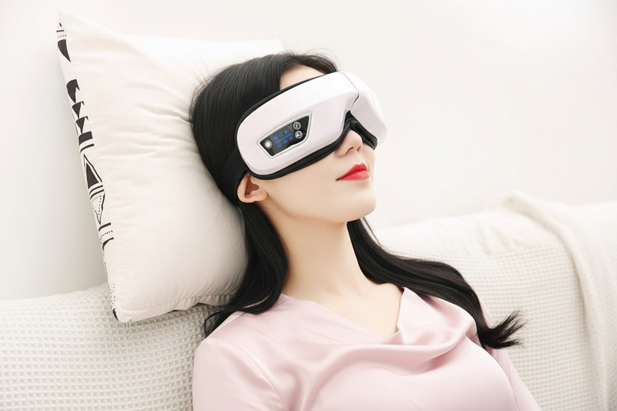 Eye Massager with Bluetooth and Smart Pressure Technology