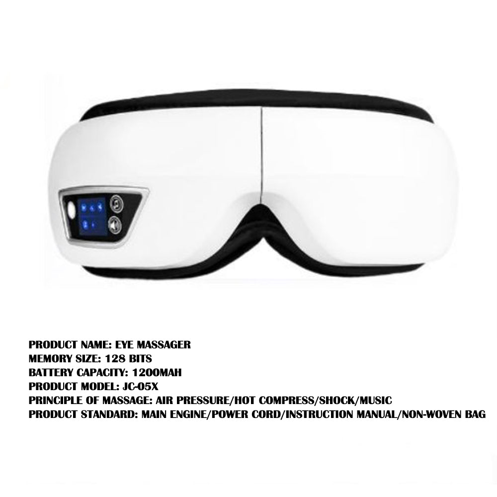 Eye Massager with Bluetooth and Smart Pressure Technology